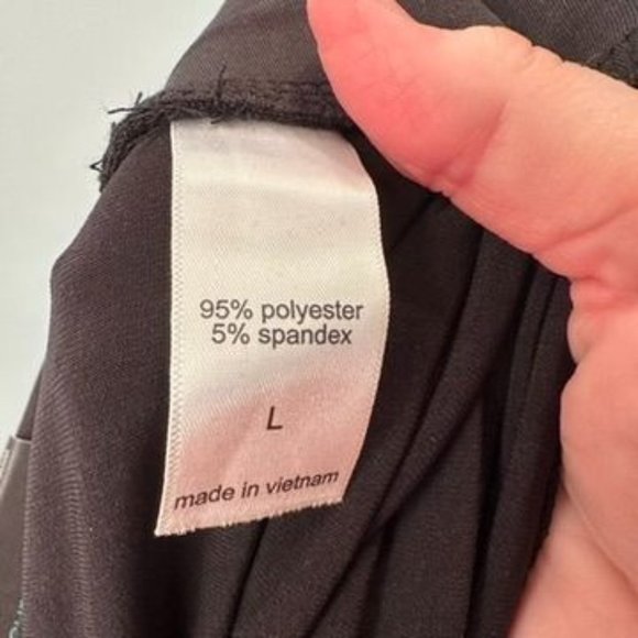 Maurices Size Large High Rise Wide Leg Pant Black 152236 Office - Picture 8 of 16